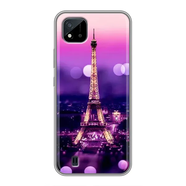 Чехол с рисунком «Париж башня» для Realme C11 (2021) / C20 Чехол с рисунком «Париж башня» для Realme C11 (2021) / C20
