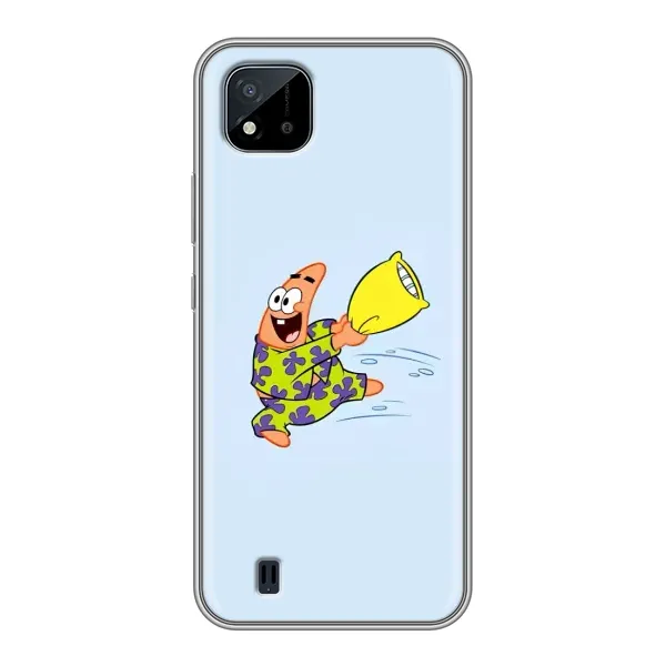 Чехол с рисунком «Патрик с подушкой» для Realme C11 (2021) / C20 Чехол с рисунком «Патрик с подушкой» для Realme C11 (2021) / C20