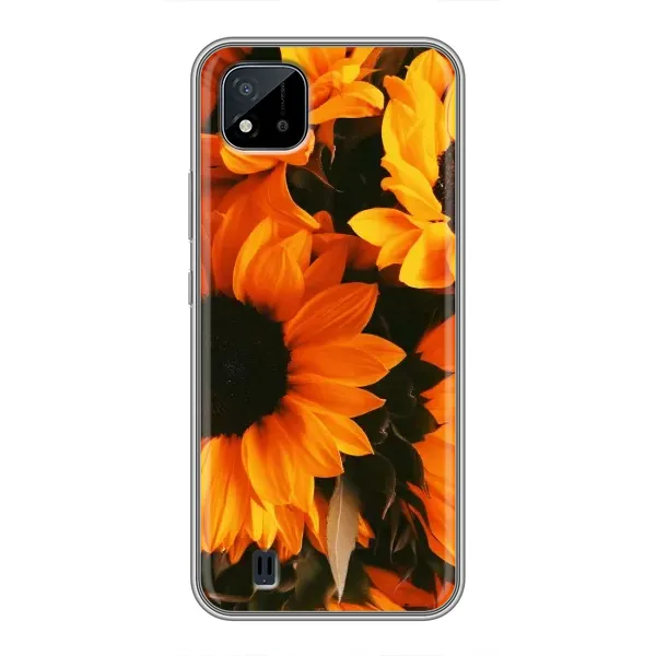 Чехол с рисунком «подсолнухи» для Realme C11 (2021) / C20 Чехол с рисунком «подсолнухи» для Realme C11 (2021) / C20