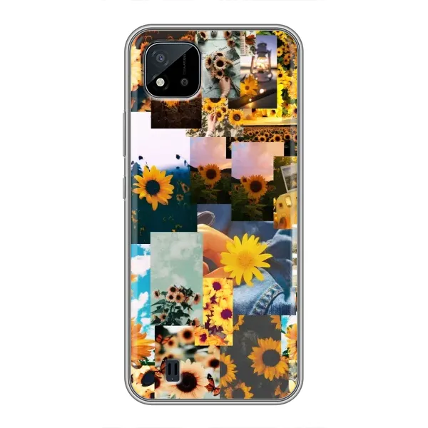 Чехол с рисунком «Подсолнуховый дизайн» для Realme C11 (2021) / C20 Чехол с рисунком «Подсолнуховый дизайн» для Realme C11 (2021) / C20