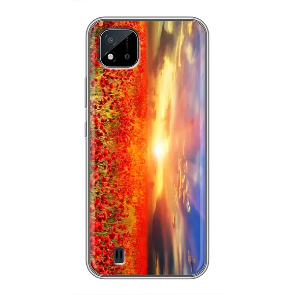 Чехол с рисунком «Поле тюльпанов» для Realme C11 (2021) / C20 Чехол с рисунком «Поле тюльпанов» для Realme C11 (2021) / C20