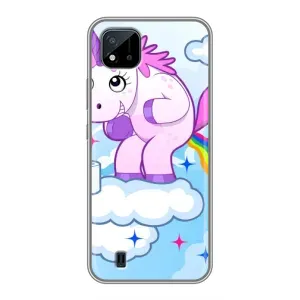 Чехол Unicorn на Realme C11 (2021) / C20 (Радуга единорожка)