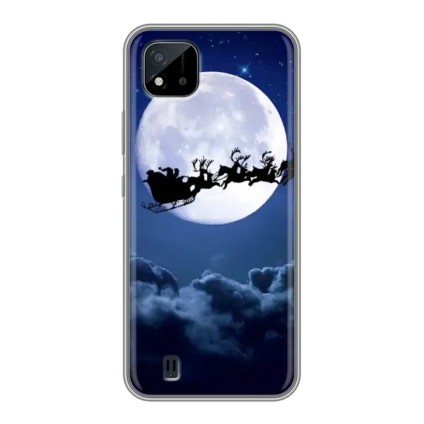 Чехол с рисунком «Санта - луна» для Realme C11 (2021) / C20