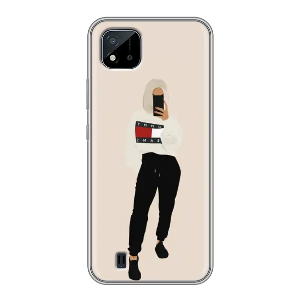Чехол с рисунком «Стильная» для Realme C11 (2021) / C20 Чехол с рисунком «Стильная» для Realme C11 (2021) / C20