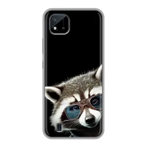 Силіконовий Чохол з Энотами на Realme C11 (2021) / C20 (Стильний Єнот)