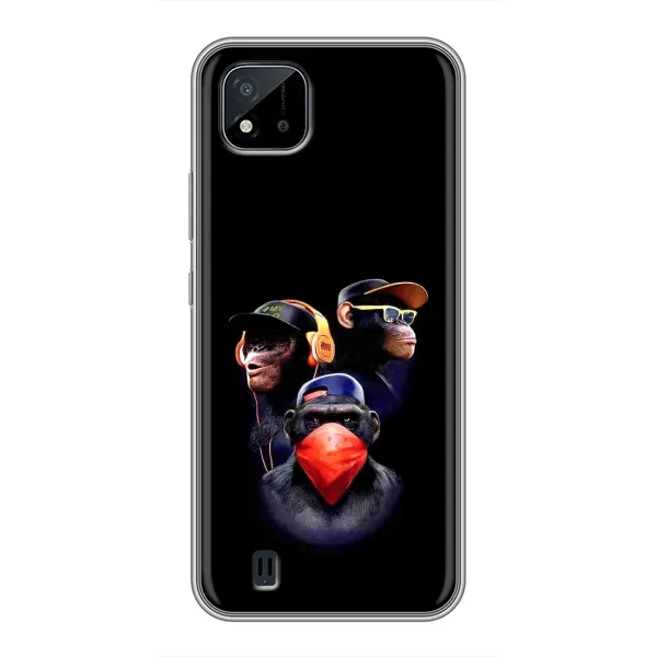 Чехол с рисунком «Три обезьяны» для Realme C11 (2021) / C20 Чехол с рисунком «Три обезьяны» для Realme C11 (2021) / C20