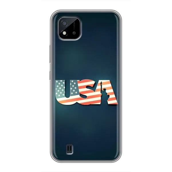 Чехол с рисунком «USA» для Realme C11 (2021) / C20 Чехол с рисунком «USA» для Realme C11 (2021) / C20