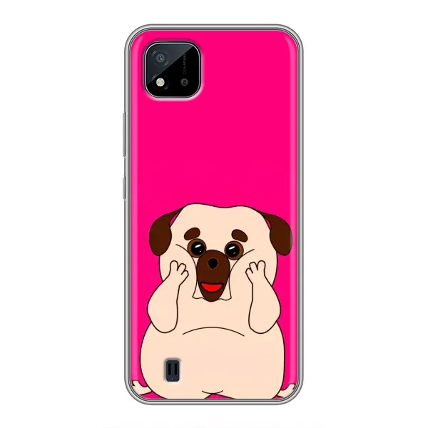 Чохол з малюнком «Веселий Мопсік» для Realme C11 (2021) / C20
