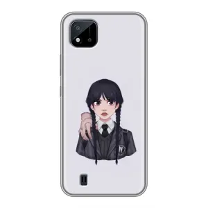 Чехлы с принтом Уэнсдей на Realme C11 (2021) / C20 (Вещь Венсдей)