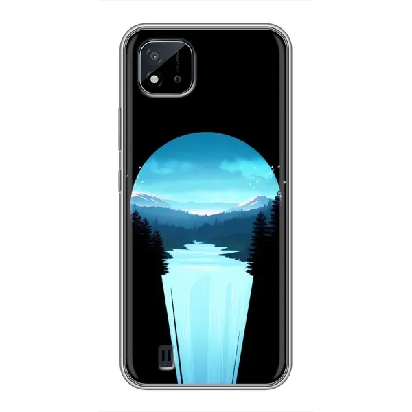 Чехол с рисунком «Синий Водопад» для Realme C11 (2021) / C20 Чехол с рисунком «Синий Водопад» для Realme C11 (2021) / C20
