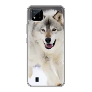 Чехол с Волком на Realme C11 (2021) / C20 (Волк на снегу)