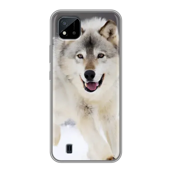 Чехол с рисунком «Волк на снегу» для Realme C11 (2021) / C20
