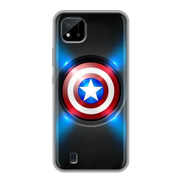 Чехол с рисунком «Яркий Щит Капитана» для Realme C11 (2021) / C20 Чехол с рисунком «Яркий Щит Капитана» для Realme C11 (2021) / C20