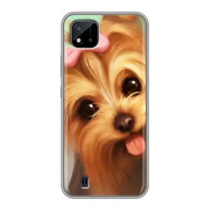 Чехол (ТПУ) Милые собачки для Realme C11 (2021) / C20 (Йоршенский терьер)