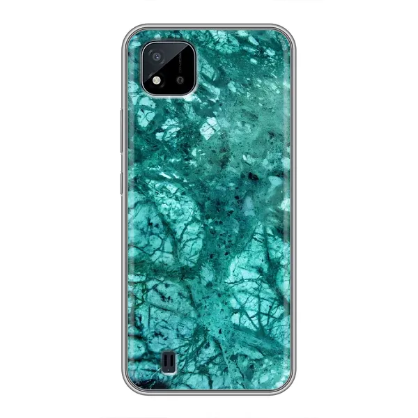 Чехол с рисунком «Зеленый мрамор» для Realme C11 (2021) / C20 Чехол с рисунком «Зеленый мрамор» для Realme C11 (2021) / C20
