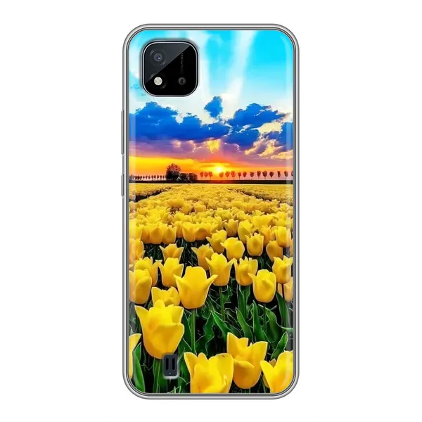 Чехол с рисунком «Желтые тюльпаны» для Realme C11 (2021) / C20 Чехол с рисунком «Желтые тюльпаны» для Realme C11 (2021) / C20
