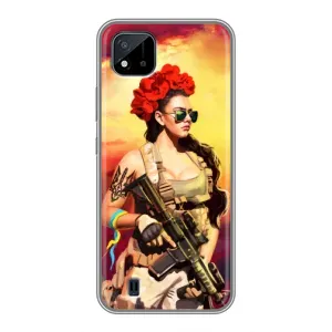 ЗСУ Чехлы (TPU) для Realme C11 (2021) / C20 (Женщина солдат)