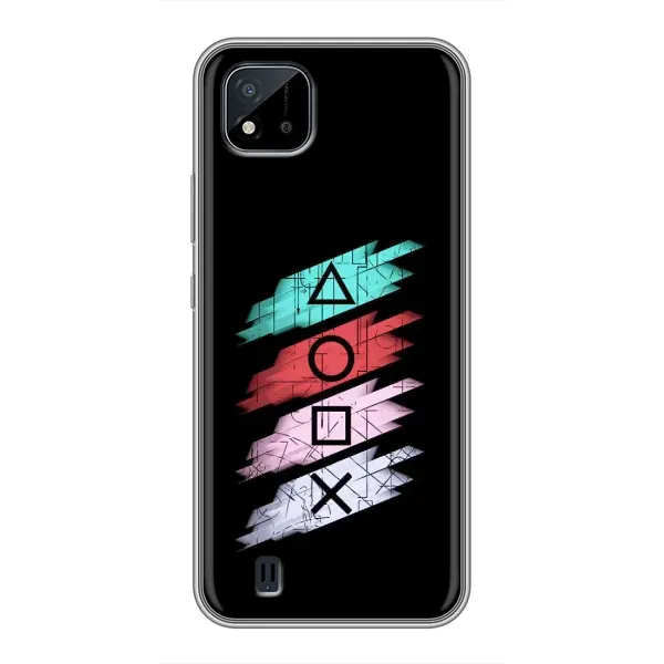 Чехол с рисунком «Значки Sony» для Realme C11 (2021) / C20 Чехол с рисунком «Значки Sony» для Realme C11 (2021) / C20