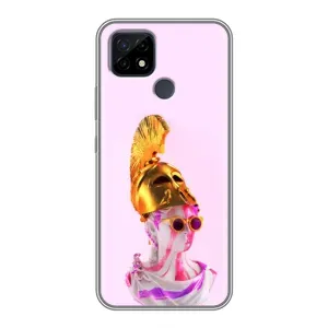 Чехол с Прикольным принтом на Realme C21 (АРТ Статуя)