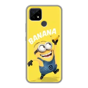 Мультяшний принт на Чохол для Реалмі с21 (Banana)