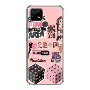 Чохли з картинкою для Realme C21 (BLACK PINK колаж)