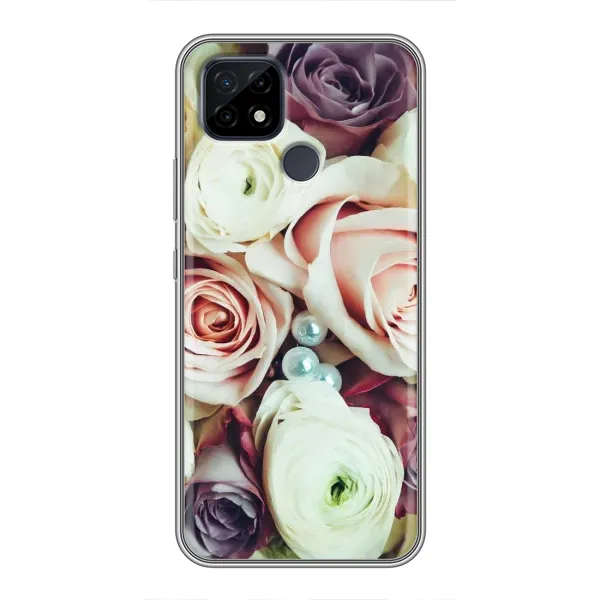 Чехол с рисунком «Букет РОЗ» для Realme C21