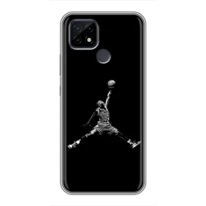 Силіконовый Чохол Nike Air Jordan на Реалмі с21 (Джордан)
