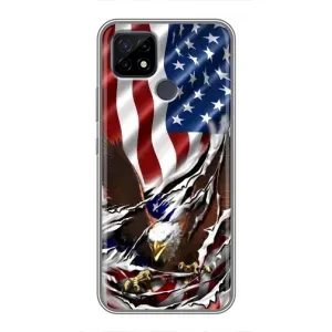 Чехол Флаг USA для Realme C21 (Флаг USA)