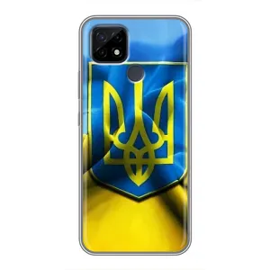 Чехол с картинкой (Патриотический ГЕРБ) на Realme C21 (Герб и Флаг Украины)