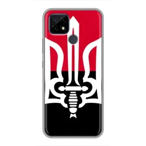 Чехлы УПА (Красно-Чёрный) на Realme C21 (Герб Украины)