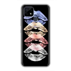 Чехол Стильные девушки на Realme C21 (Губы)