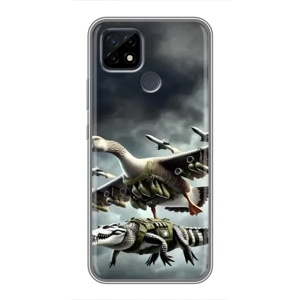 Чехол с рисунком «Гусини и крокодило» для Realme C21 Чехол с рисунком «Гусини и крокодило» для Realme C21