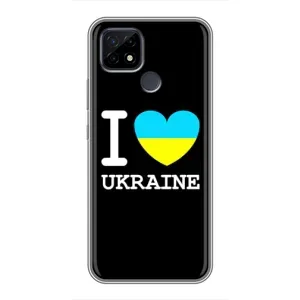 Чехол с Украинской символикой на Реалми С21 (I Love Ukraine)