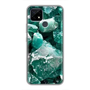 Чехол (Дорого -богато) на Realme C21 (Изумруд)