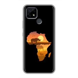 Летний Чехол на Realme C21 (Карта)