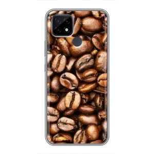 Чехол с изображением вкусной еды для Realme C21 (Кофе)