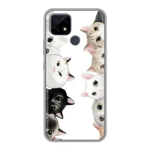 Силиконовый чехол с котиком для Realme C21 (Коты)