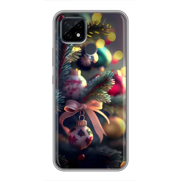 Чехол с рисунком «Красивая елочка» для Realme C21