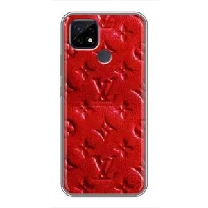 Текстурний Чохол Louis Vuitton для Реалмі с21 (Червоний ЛВ)