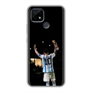 Чехлы Лео Месси Аргентина для Realme C21 (Лео Чемпион)
