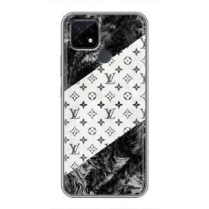Чохол Стиль Louis Vuitton на Realme C21 (LV на білому)