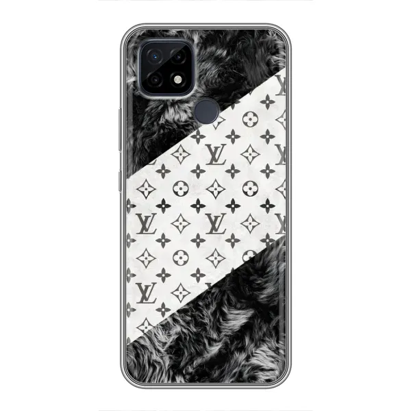 Чехол с рисунком «LV на белом» для Realme C21