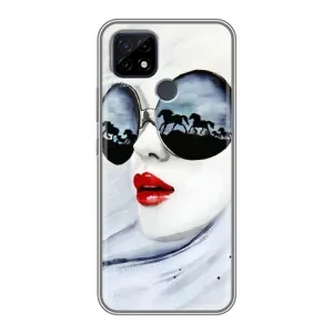 Чехол с картинкой Модные Девчонки Realme C21 (Любительница коней)