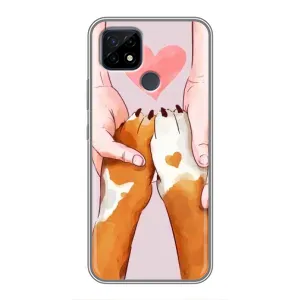 Чехол (ТПУ) Милые собачки для Realme C21 (Любовь к собакам)