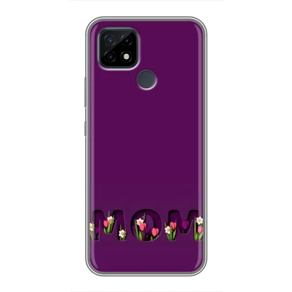 Чехол с рисунком «Мама с цветами» для Realme C21 Чехол с рисунком «Мама с цветами» для Realme C21