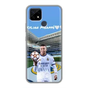 Чехол (TPU) с Футболистом на Realme C21 (Mbappe Real)