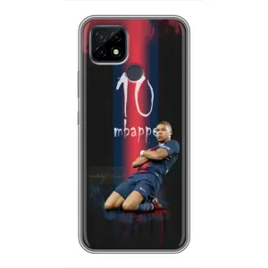 Чехол (TPU) с Футболистом на Realme C21 (MBAPPE 10)