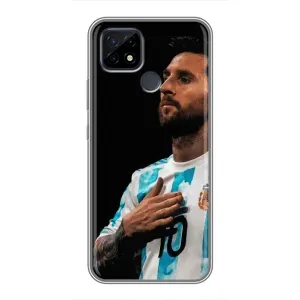 Чехлы Лео Месси Аргентина для Realme C21 (Месси Капитан)