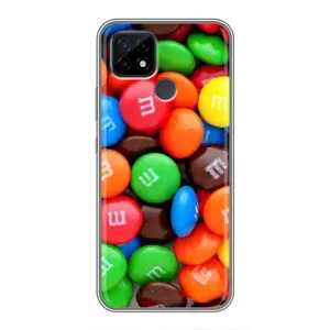 Чехол с изображением вкусной еды для Realme C21 (Разноцветные M&M'S)
