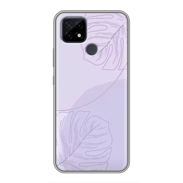 Чехол с рисунком «Монстера фиолетовая» для Realme C21 Чехол с рисунком «Монстера фиолетовая» для Realme C21